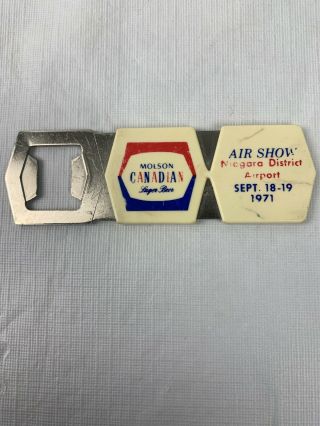 Vtg Molson Canadian Lager Beer Bottle Opener Rare From Dated Sir Show