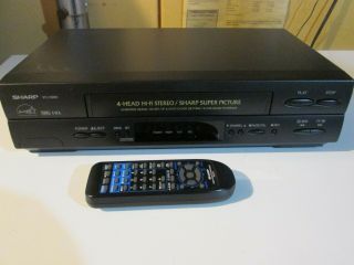 Sharp Vc - H960u Vhs Vcr Player Recorder With Remote