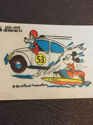 Sticker,  Mickey Mouse & Goofy Walt Disney Tumbler Pal Decal Collectable X5