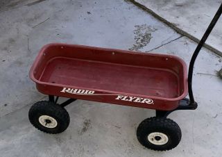Classic Full Size Vintage Red Wagon American Childhood.  Upgraded Tires.