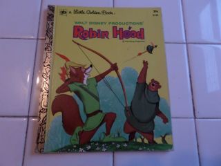 Robin Hood,  A Little Golden Book,  1973 (walt Disney; Children 