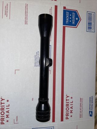 Vintage 4x Redfield Rifle Scope 1 " Tube