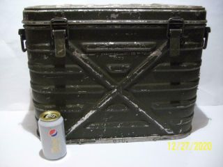 Vtg Knapp Monarch Co.  1953 Korean War Era Military Cooler /ammo Case