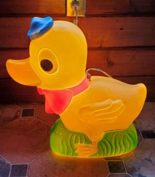 Vintage Union Easter Duck Blow Mold Lawn Decoration Don Featherstone 1995