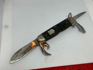 Vintage Boy Scout Imperial Prov.  Usa 4 Blade Pocket Knife