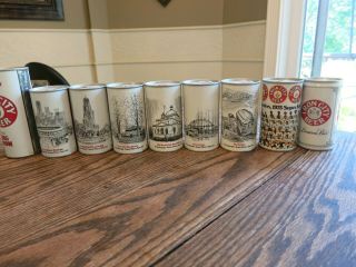 Iron City Beer Cans - Straight Steel Pull Top Cans - Various Scenes 1970s