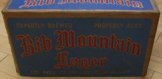 Rib Mountain Beer,  Wausau Brewing Co. ,  Wausau,  Wis. ,  Rhinelander Brg.  Co.  Case