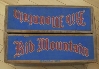 Rib Mountain Beer,  Wausau Brewing Co. ,  Wausau,  Wis. ,  Rhinelander Brg.  Co.  case 3
