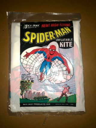 Marvel Heroes Spider Man Inflatable Kite 1974 By Sky - Way Spiderman