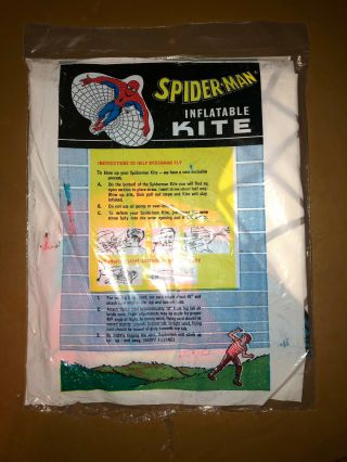 MARVEL HEROES SPIDER MAN INFLATABLE KITE 1974 BY SKY - WAY SPIDERMAN 2