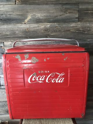 Vintage Coca - Cola Cooler Ice Chest Coke Cooler 3