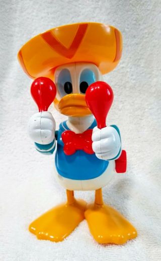 Vintage Walt Disney Wind - Up " Donald The Musican " Maracas Playing Donald Duck