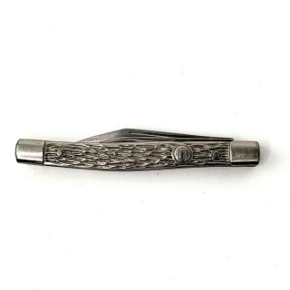 Vintage Imperial Silver Chrome Pocket Knife Folding 2 Blade Stainless Usa
