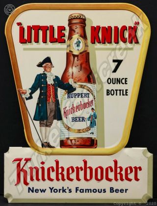 Knickerbocker " Little Knick " Beer 9 " X 12 " Metal Sign
