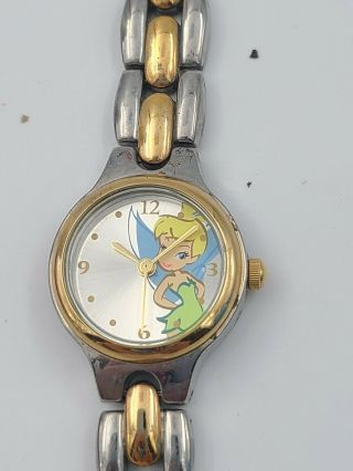 Disney Store Exclusive Authentic Tinker Bell Silver Bracelet Watch