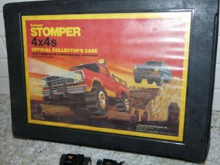 Vintage 1981 Schaper Stomper 4x4s Collector’s Case With truck bodies part Wheels 2
