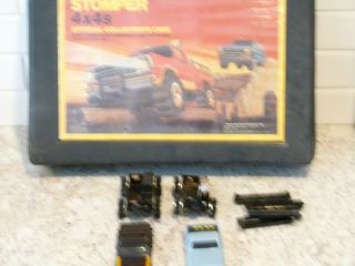 Vintage 1981 Schaper Stomper 4x4s Collector’s Case With truck bodies part Wheels 3