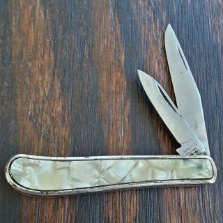 Ambassador Knife Made In Usa By Colonial 2 Blade Jack Old Vintage Folding Pocket