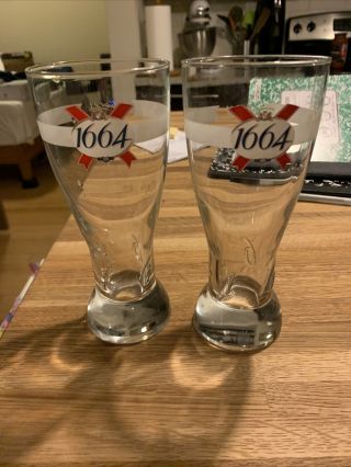 Kronenbourg 1664 Beer Pilsner Glasses