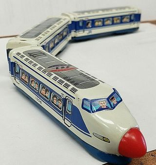 Vintage 1970s Express Train Tin Toy Japan