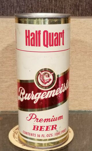 Burgemeister Foil/paper Label Pull Top Beer Can Warsaw Brewing Chicago 16 Ounce