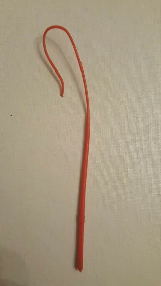Vintage Marx,  Johnny West Whip For Covered Wagon.  Red Whip,  6 1/2 " Long