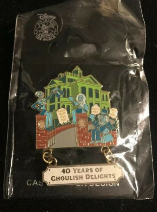 Disney Pin Haunted Mansion Make A Pin 40 Years Ghoulish Delights
