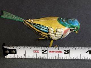 Vintage Kohler Germany Tin Litho Wind Up Pecking Bird Toy