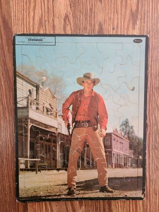 Vintage 1959 Gunsmoke Frame Tray Jigsaw Puzzle By Whitman W/matt Dillon - Complete