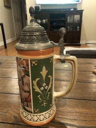 1993 Budweiser The Dugout Stein Beer Mug Norman Rockwell Saturday Evening Post