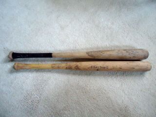 2 Vintage Baseball Bats Spalding B - 2 & Kren 