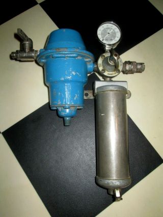 Vintage Auto Body Air Tools Binks Regulator Pressure Gauge Air Compressor Tool