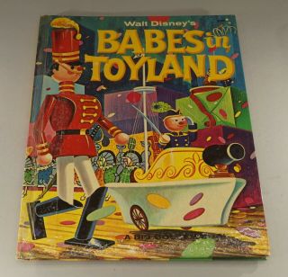 1961 Walt Disney Babes In Toyland Hardcover Big Golden Book 8 1/2 " X11 "