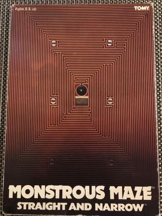 Vintage 80s Rare Tomy Monstrous Maze Straight And Narrow,  Japan