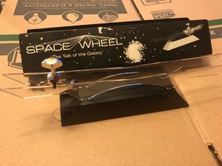 Vintage Space Wheel Kinetic Perpetual Motion Model Desk Science Toy Andrews Mfg.