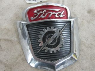 Vintage Ford Motor Co Truck Hood Emblem Badge 1953 - 1956 F100 NO 1 BAAA - 16637 - A 2