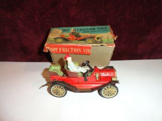 Line Mar Toys 1907 Friction Ford With Box