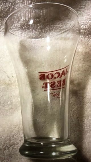 Vintage JACOB BEST Light Sham Beer Glass 5.  5” Great Shape 3