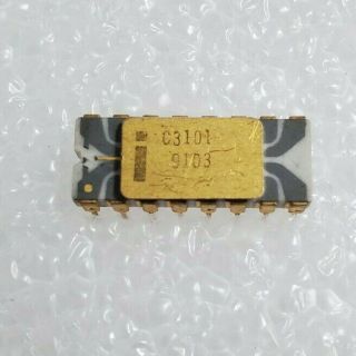 Vintage Gray Trace Intel C3101 Ic Chip.  All Legs Intact