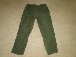 Vintage Vietnam War Us Army Og - 107 Military Uniform Trousers Pant Baker 36 X 29