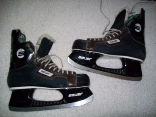 Vintage Bauer 66 Blazer Ice Hockey Skates W/ Ankle Guards Mens Size 9 - 1/2