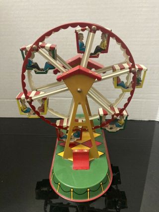 Jw Altes Nurnberger Tin Litho Ferris Wheel - Made In Germany Rm700