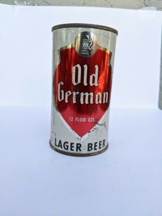 Old German Lager 12oz Flat Top Beer Can Grace Bros Brewing Santa Rosa 1950 