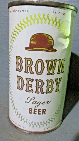 Brown Derby_ United States Brewing Co.  _ Flat Top Beer Can - [read Description] -