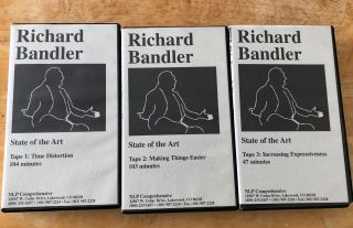 Vintage Richard Bandler State Of The Art 3 Tape Set Series