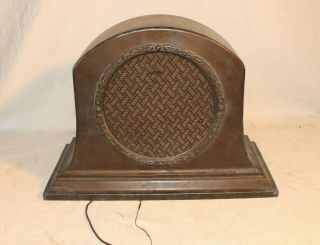 Antique General Electric Cge Loud Speaker Model 100 - A Canada Brown Vintage Radio