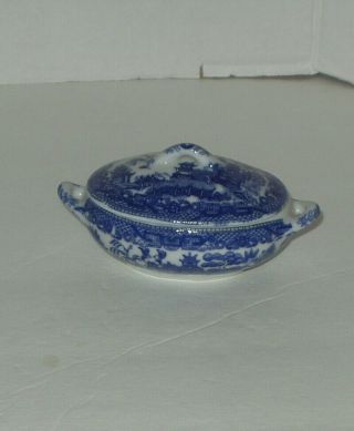 Blue Willow Cover Vegetable Dish/japan