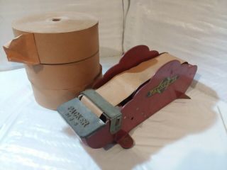 Vintage Packer 3s Paper Tape Dispenser,  3 Rolls Of Tape