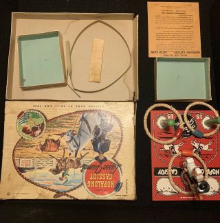 1950 Hopalong Cassidy Lasso Game Vintage Transogram Gold Medal