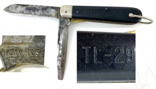 Wwii Us Camillus Tl - 29 Military Signal Corps Lineman Electrician Pocket Knife